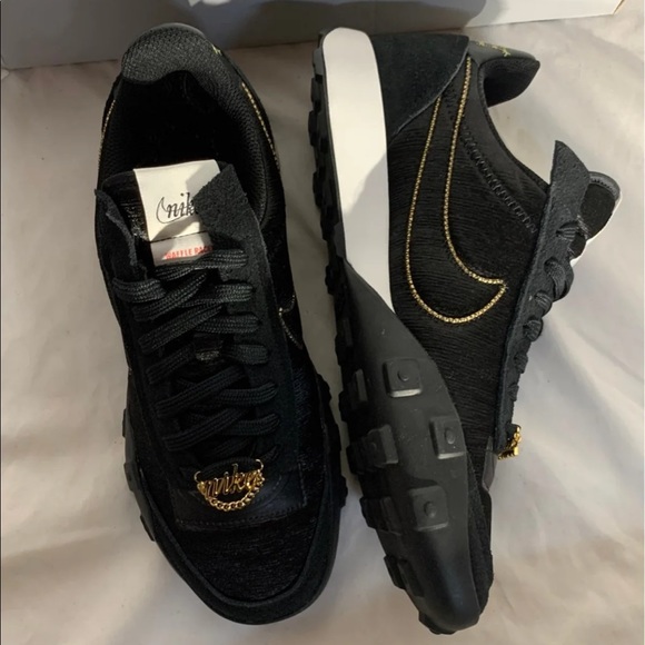 Nike Waffle Racer 2X Astrology Pack Black White Gold New Without Box Womans - Picture 6 of 8